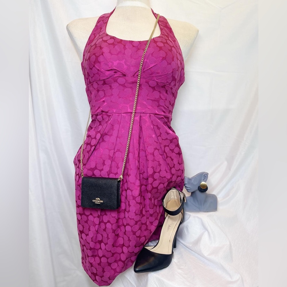 Pink/Purple Halter Top Dress